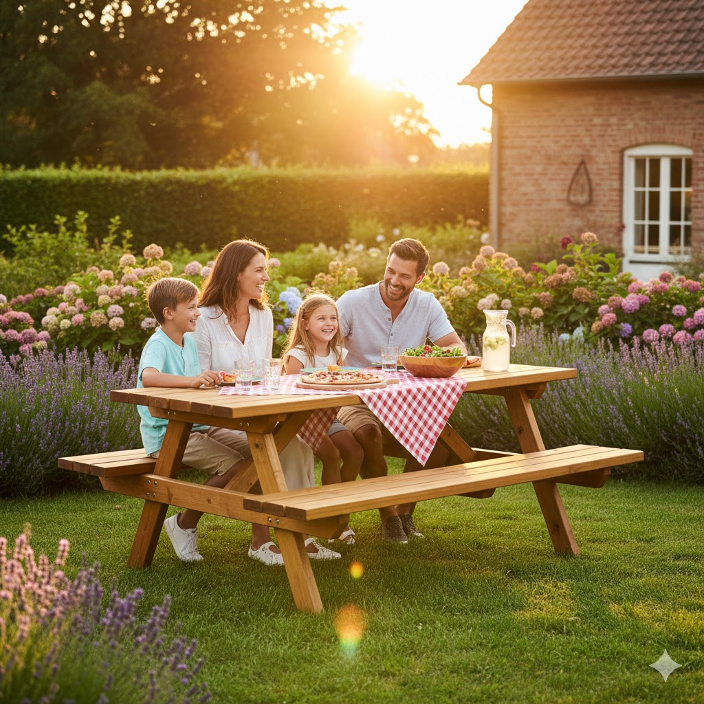 Grote MensNick picknicktafel voor families